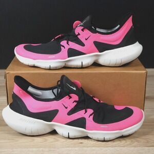 Nike Free RN 5 Shoes Mens 14 Pink Black White Athletic Sneakers 2019 AQ1289-601